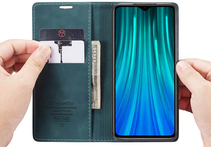 CaseMe Xiaomi Redmi Note 8 Pro Wallet Kickstand Magnetic Flip Leather Case