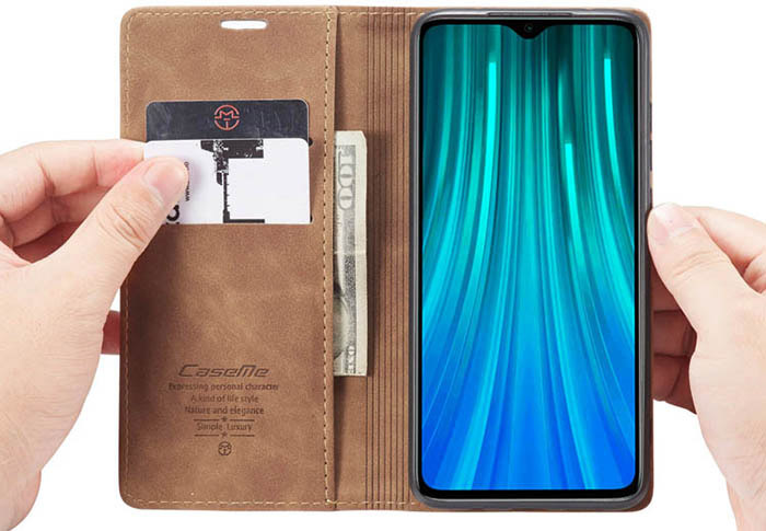 CaseMe Xiaomi Redmi Note 8 Pro Wallet Kickstand Magnetic Flip Leather Case