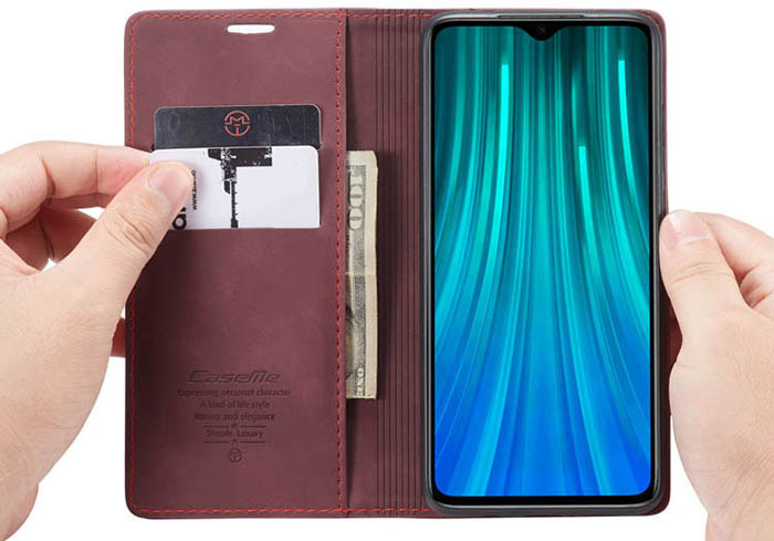 CaseMe Xiaomi Redmi Note 8 Pro Wallet Kickstand Magnetic Flip Leather Case