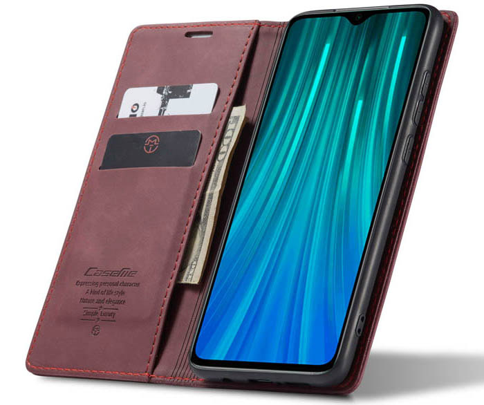 CaseMe Xiaomi Redmi Note 8 Pro Wallet Kickstand Magnetic Flip Leather Case