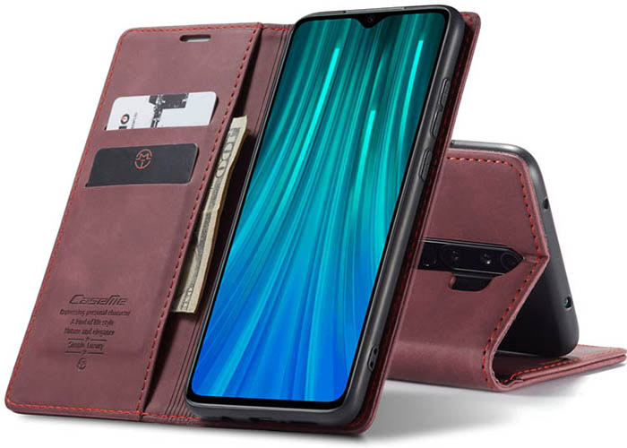 CaseMe Xiaomi Redmi Note 8 Pro Wallet Kickstand Magnetic Flip Leather Case