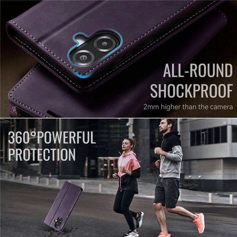 CaseMe Samsung Galaxy A07 4G/A06 4G/5G Magnetic Wallet Case with RFID Blocking