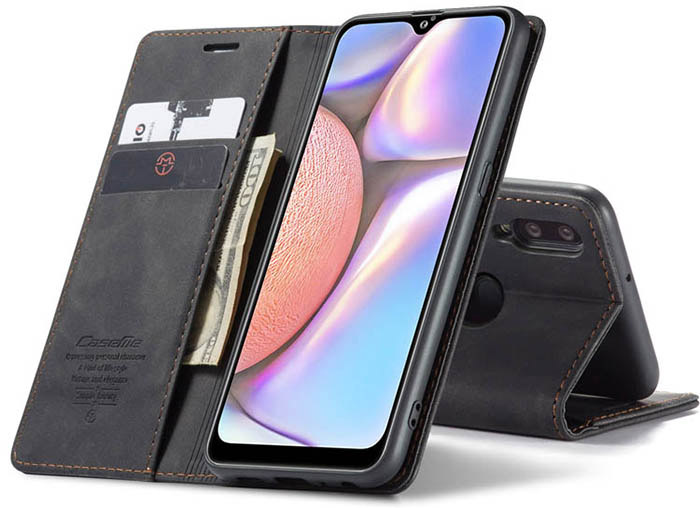 CaseMe Samsung Galaxy A10S Wallet Kickstand Magnetic Flip Leather Case