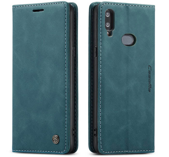 CaseMe Samsung Galaxy A10S Wallet Kickstand Magnetic Flip Leather Case