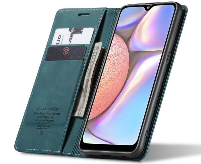 CaseMe Samsung Galaxy A10S Wallet Kickstand Magnetic Flip Leather Case