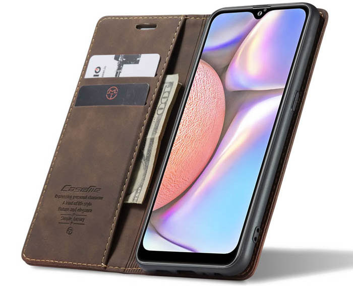 CaseMe Samsung Galaxy A10S Wallet Kickstand Magnetic Flip Leather Case