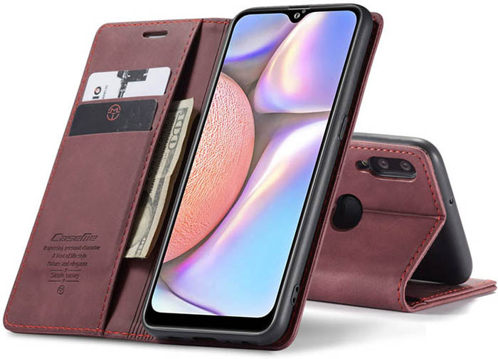 CaseMe Samsung Galaxy A10S Wallet Kickstand Magnetic Flip Leather Case