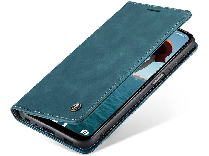 CaseMe Samsung Galaxy A12 5G Wallet Kickstand Magnetic Flip Leather Case