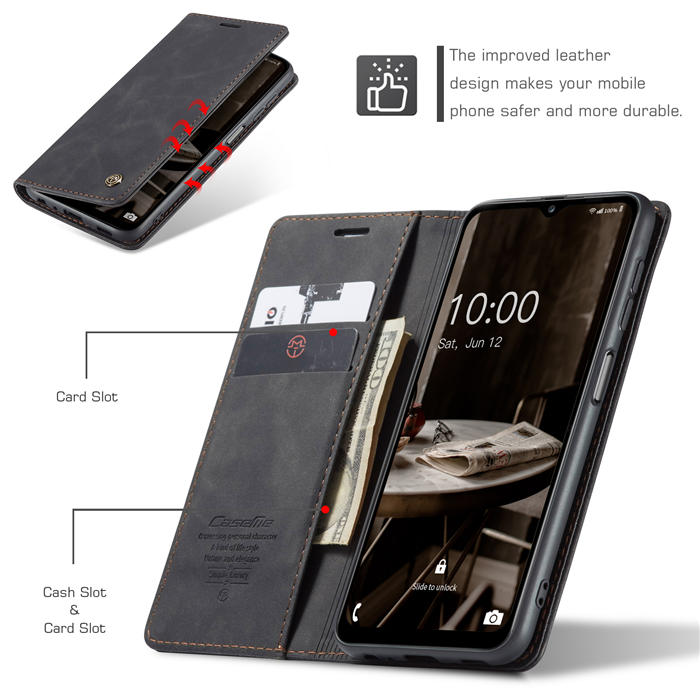 CaseMe Samsung Galaxy A14 5G Wallet Kickstand Magnetic Case