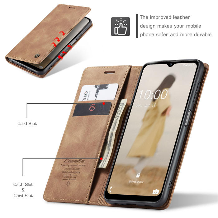 CaseMe Samsung Galaxy A14 5G Wallet Kickstand Magnetic Case