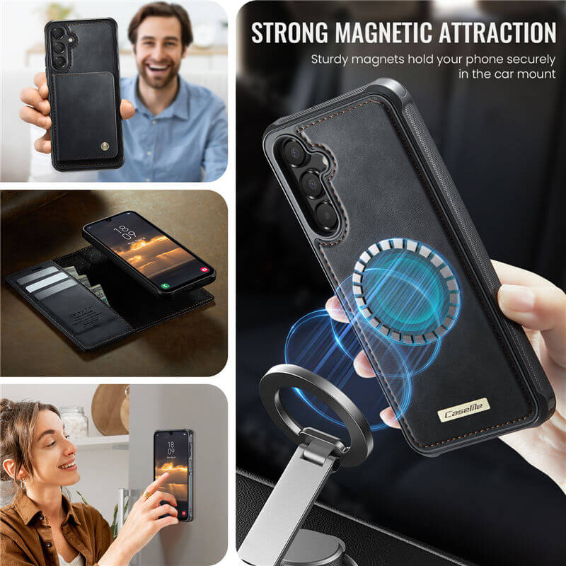 CaseMe Samsung Galaxy A15 2-in-1 Magnetic Wallet Case