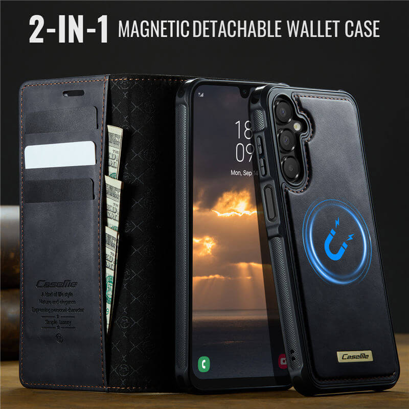 CaseMe Samsung Galaxy A15 2-in-1 Magnetic Wallet Case