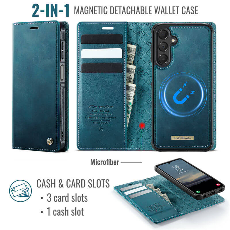 CaseMe Samsung Galaxy A15 2-in-1 Magnetic Wallet Case