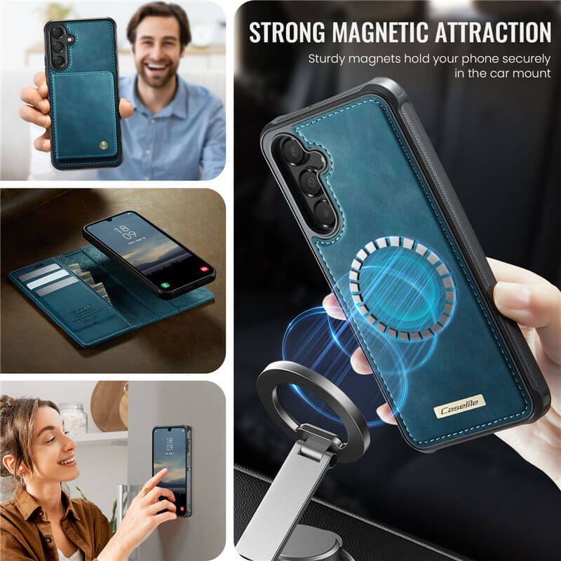 CaseMe Samsung Galaxy A15 2-in-1 Magnetic Wallet Case