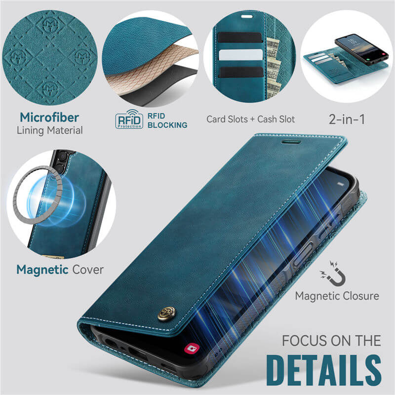 CaseMe Samsung Galaxy A15 2-in-1 Magnetic Wallet Case