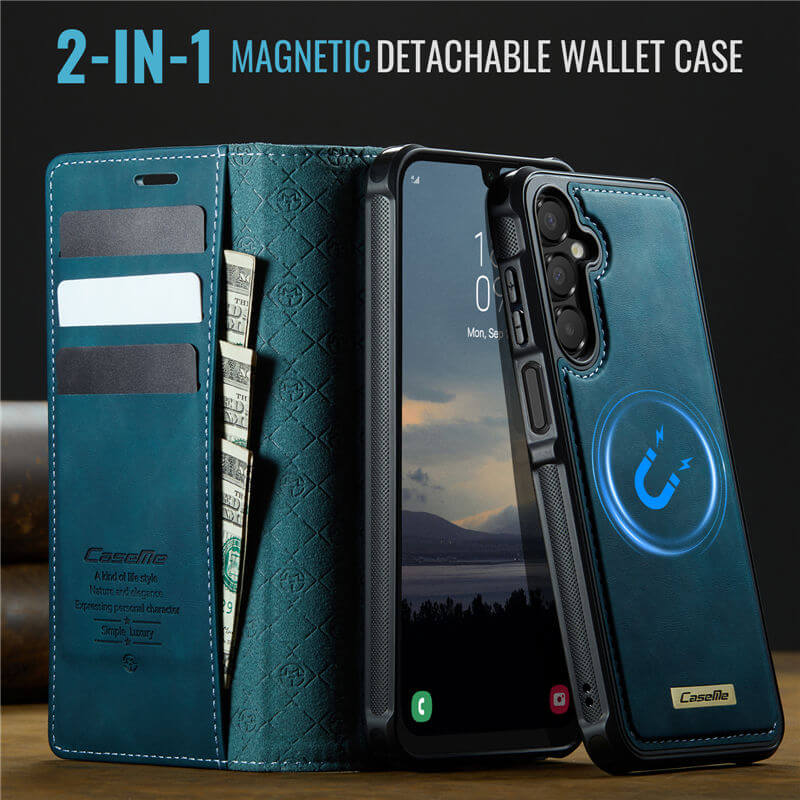 CaseMe Samsung Galaxy A15 2-in-1 Magnetic Wallet Case