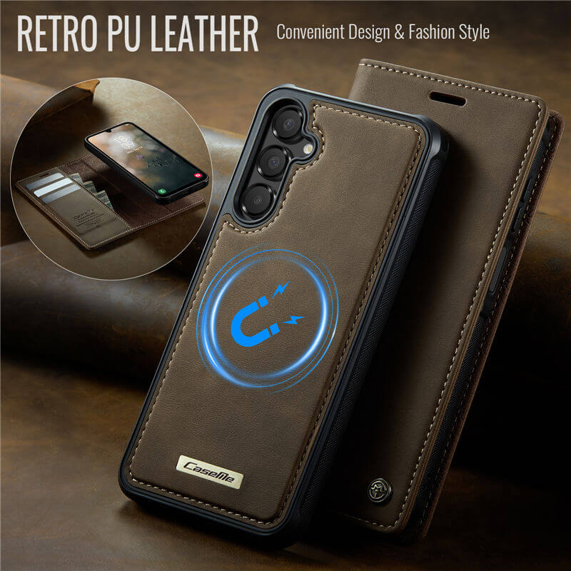 CaseMe Samsung Galaxy A15 2-in-1 Magnetic Wallet Case