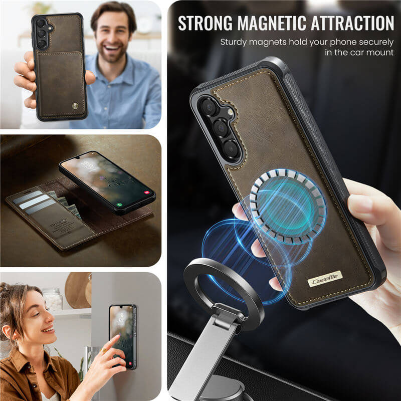 CaseMe Samsung Galaxy A16 5G 2-in-1 Magnetic Wallet Case