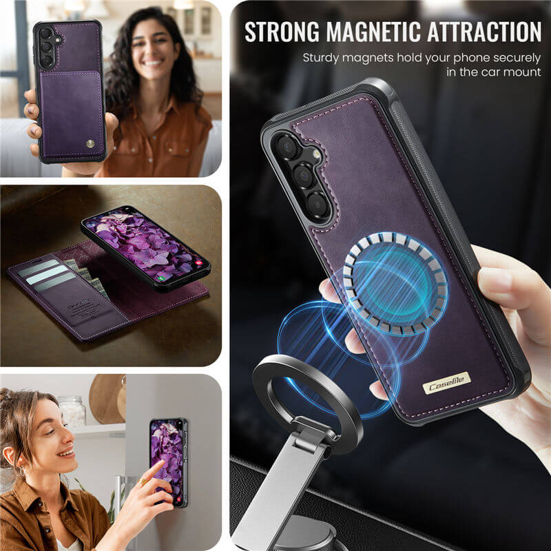 CaseMe Samsung Galaxy A16 5G 2-in-1 Magnetic Wallet Case