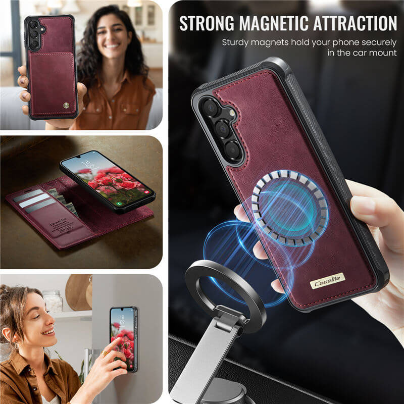 CaseMe Samsung Galaxy A16 5G 2-in-1 Magnetic Wallet Case