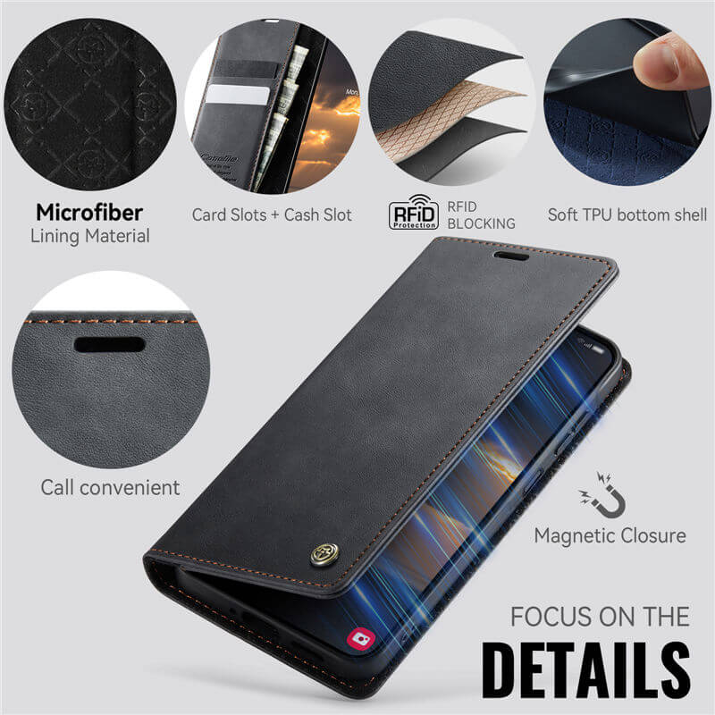 CaseMe Samsung Galaxy A17 Magnetic Wallet Case with RFID Blocking