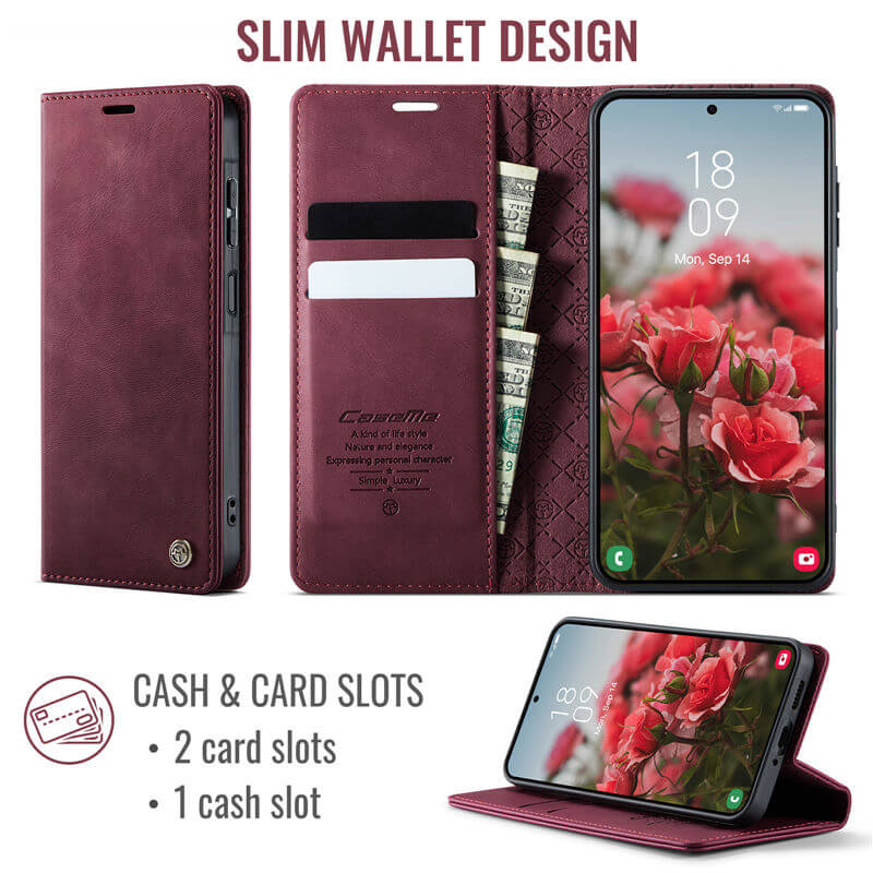 CaseMe Samsung Galaxy A17 Magnetic Wallet Case with RFID Blocking