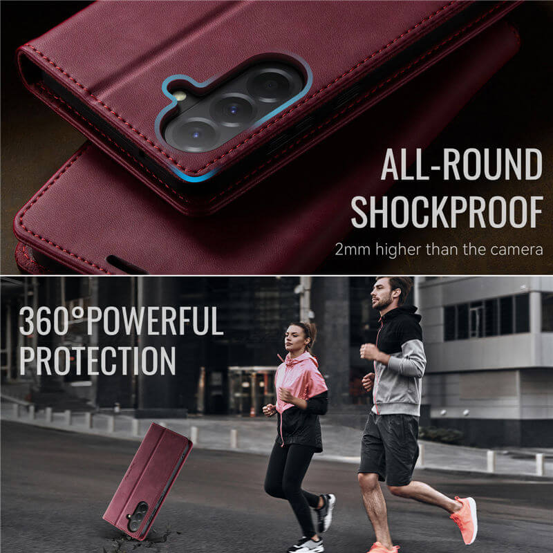 CaseMe Samsung Galaxy A17 Magnetic Wallet Case with RFID Blocking