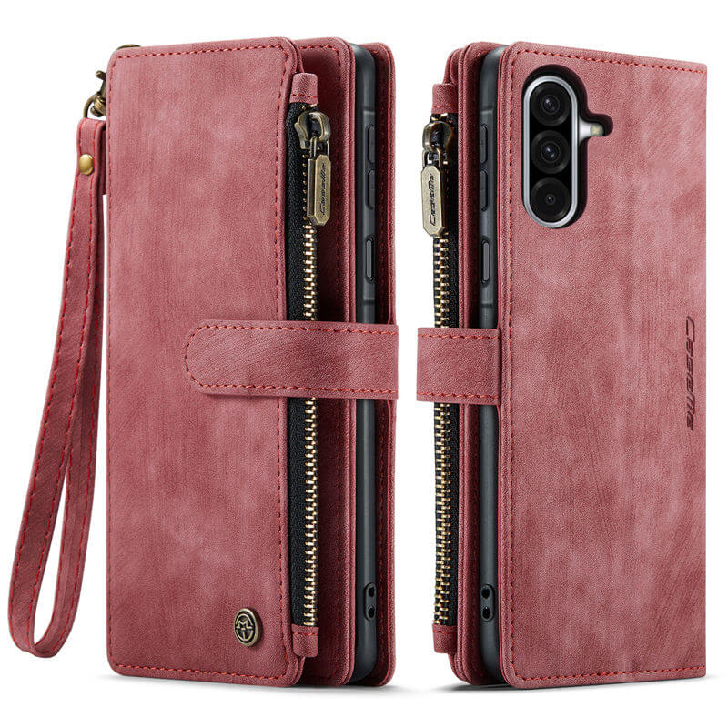 CaseMe Samsung Galaxy A17 Wallet Leather Case with Wrist Strap