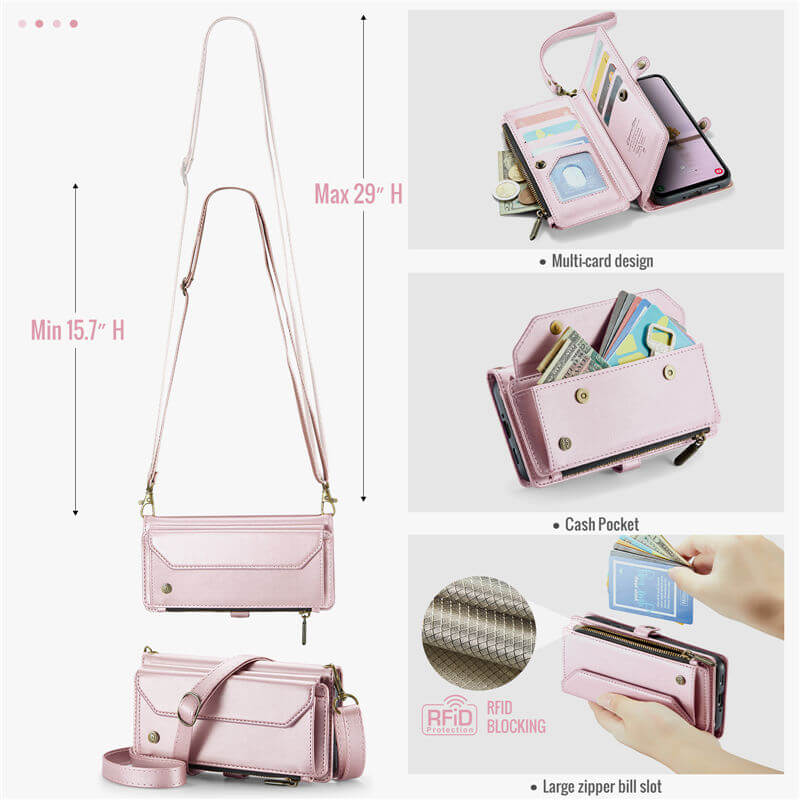 CaseMe Samsung Galaxy A17 Wallet RFID Blocking Crossbody Phone Case