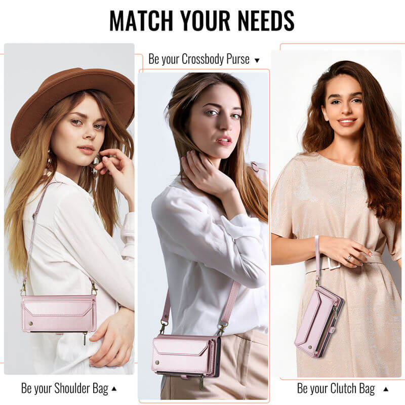 CaseMe Samsung Galaxy A17 Wallet RFID Blocking Crossbody Phone Case