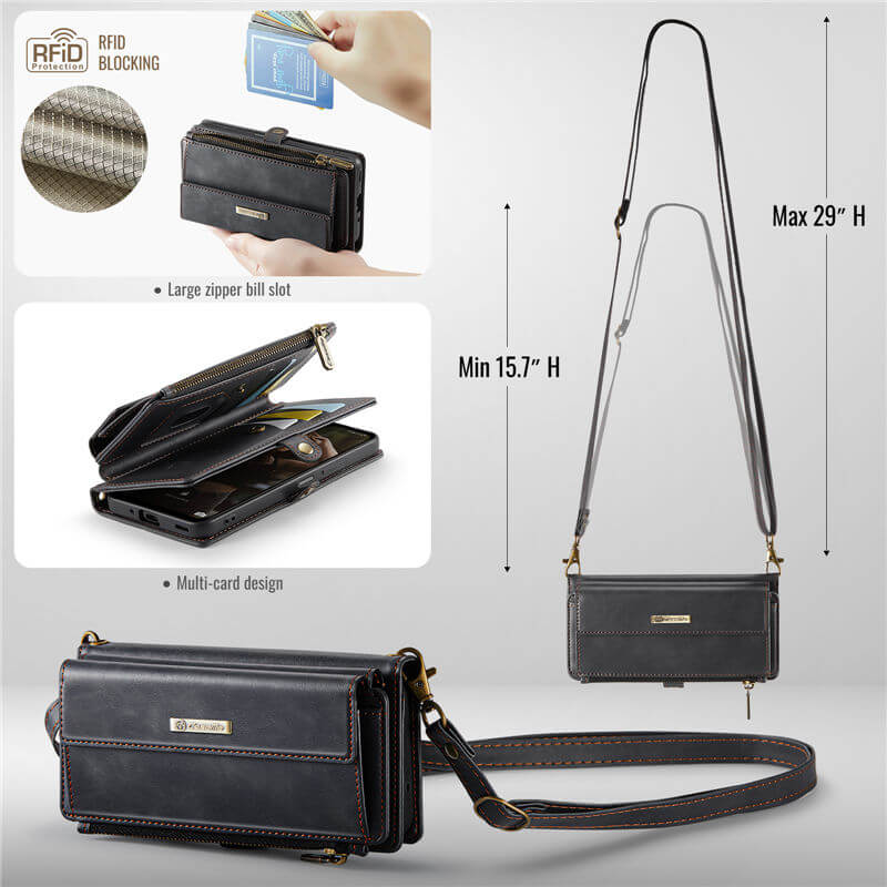 CaseMe Samsung Galaxy A17 Crossbody Wallet Case