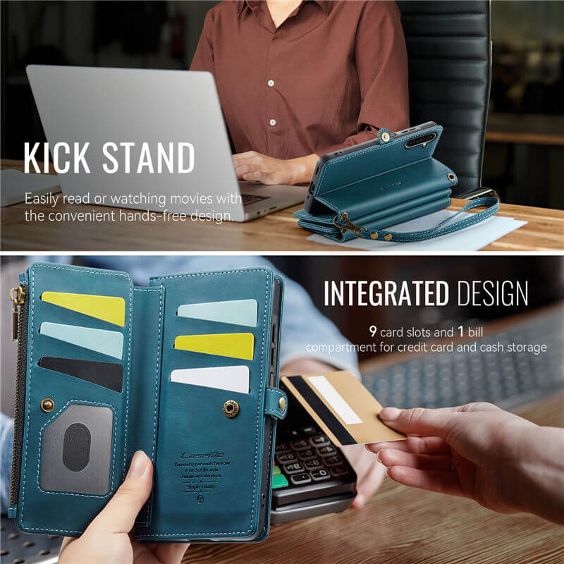 CaseMe Samsung Galaxy A17 Crossbody Wallet Case