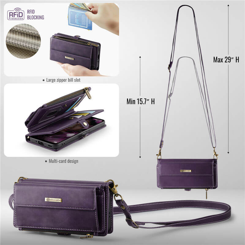 CaseMe Samsung Galaxy A17 Crossbody Wallet Case