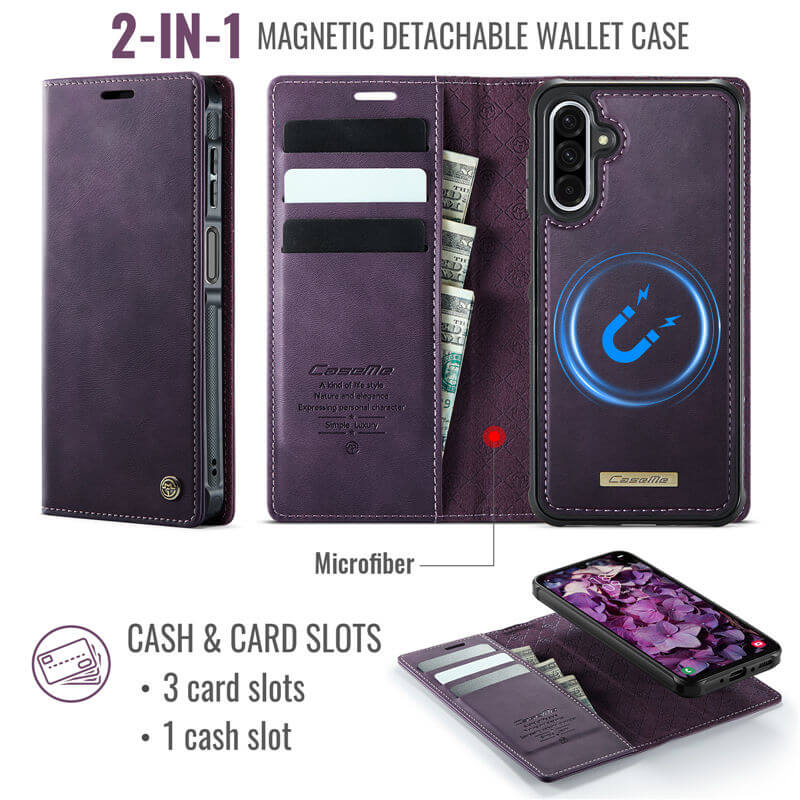 CaseMe Samsung Galaxy A17 2-in-1 Magnetic Wallet Case