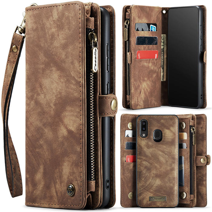 CaseMe Samsung Galaxy A20 Wallet Case with Wrist Strap