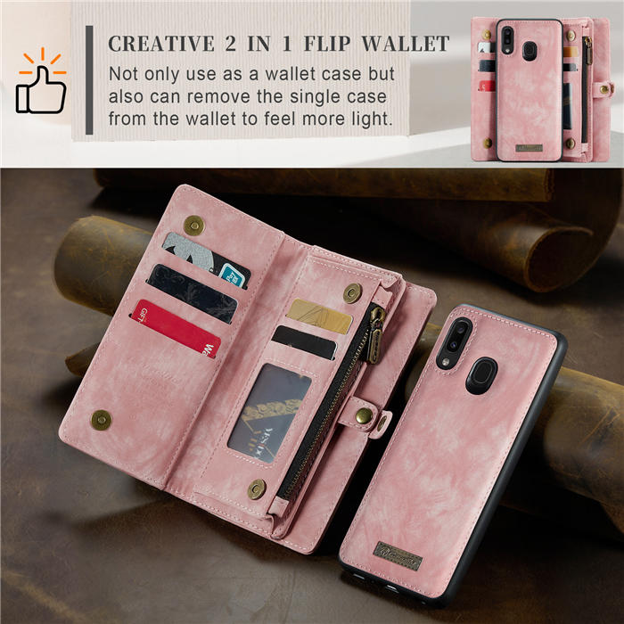 CaseMe Samsung Galaxy A20 Wallet Case with Wrist Strap