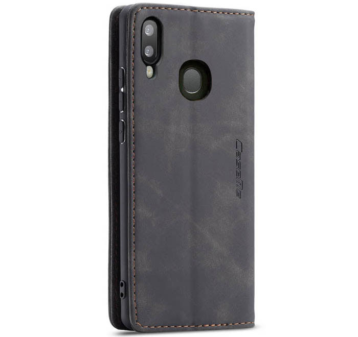 CaseMe Samsung Galaxy A30 Retro Wallet Kickstand Magnetic Flip Leather Case