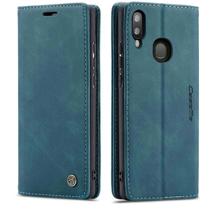 CaseMe Samsung Galaxy A30 Retro Wallet Kickstand Magnetic Flip Leather Case