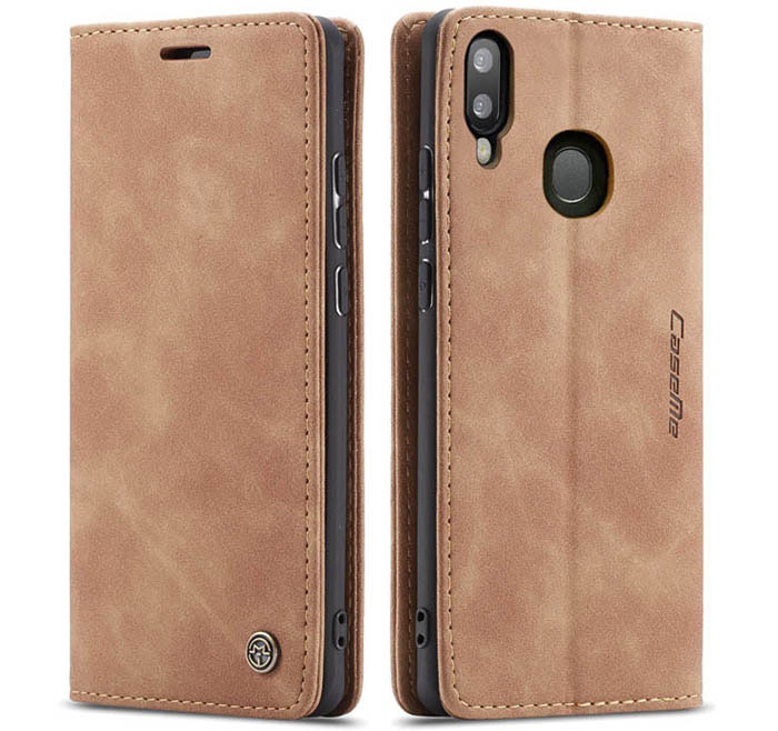 CaseMe Samsung Galaxy A30 Retro Wallet Kickstand Magnetic Flip Leather Case