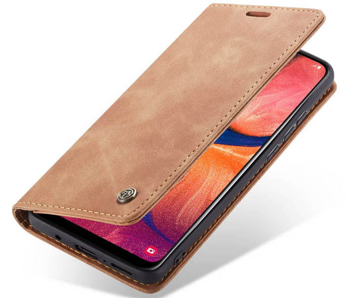 CaseMe Samsung Galaxy A30 Retro Wallet Kickstand Magnetic Flip Leather Case