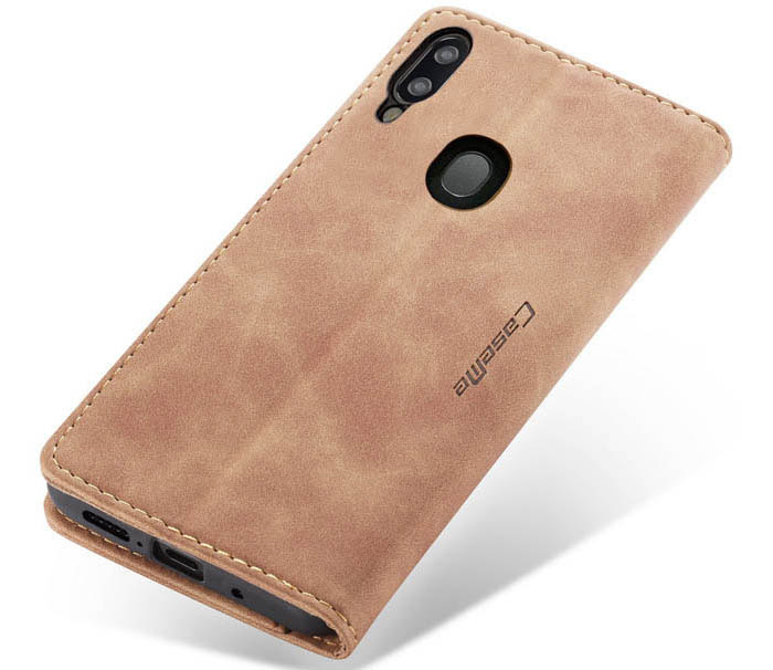 CaseMe Samsung Galaxy A30 Retro Wallet Kickstand Magnetic Flip Leather Case