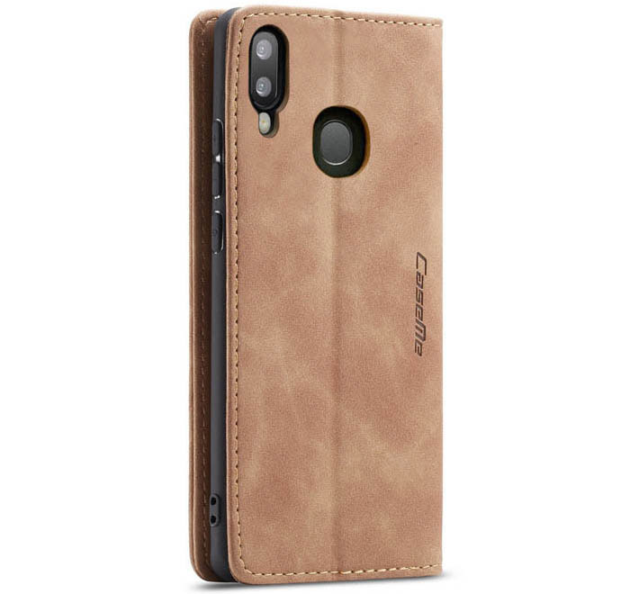 CaseMe Samsung Galaxy A30 Retro Wallet Kickstand Magnetic Flip Leather Case