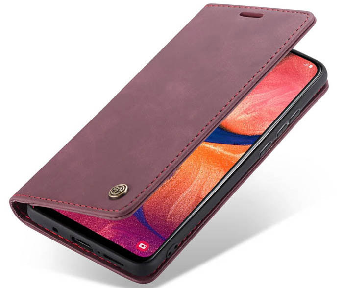 CaseMe Samsung Galaxy A30 Retro Wallet Kickstand Magnetic Flip Leather Case