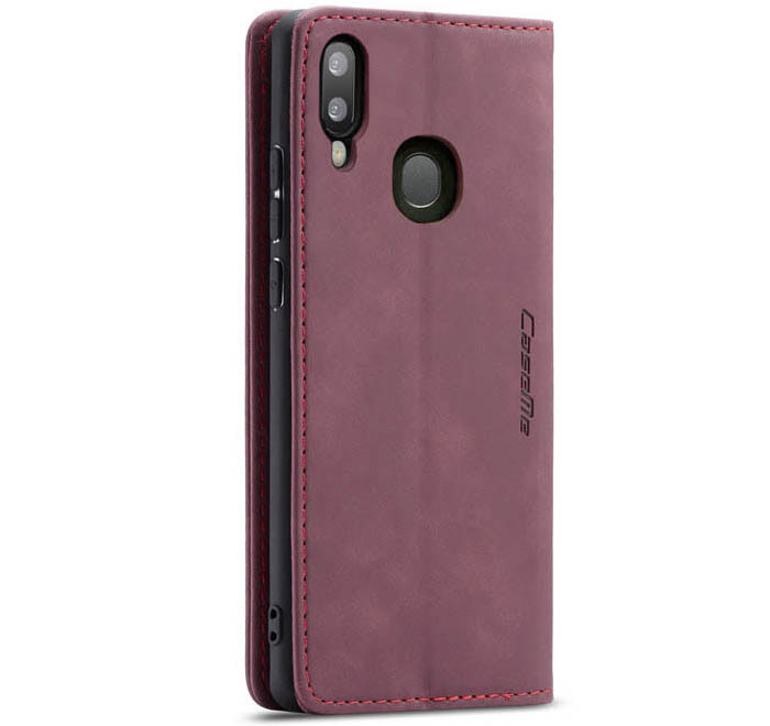 CaseMe Samsung Galaxy A30 Retro Wallet Kickstand Magnetic Flip Leather Case