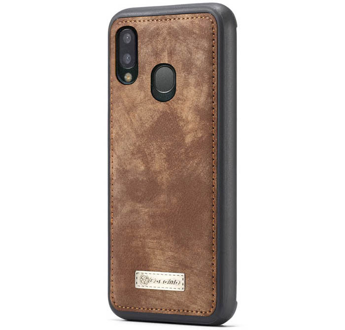 CaseMe Samsung Galaxy A20e Zipper Wallet Magnetic Detachable 2 in 1 Case