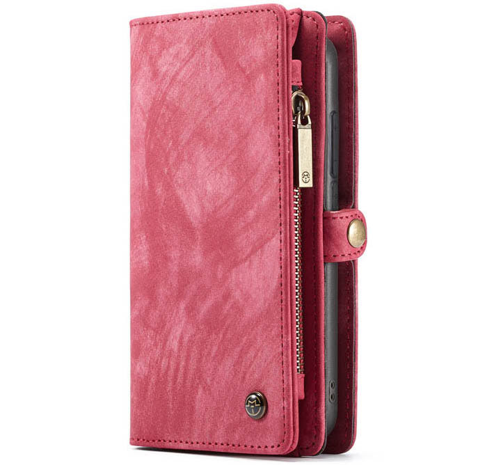 CaseMe Samsung Galaxy A20e Zipper Wallet Magnetic Detachable 2 in 1 Case