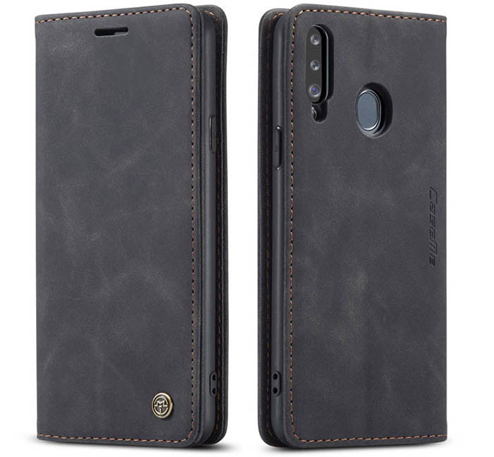 CaseMe Samsung Galaxy A20S Wallet Kickstand Magnetic Flip Leather Case