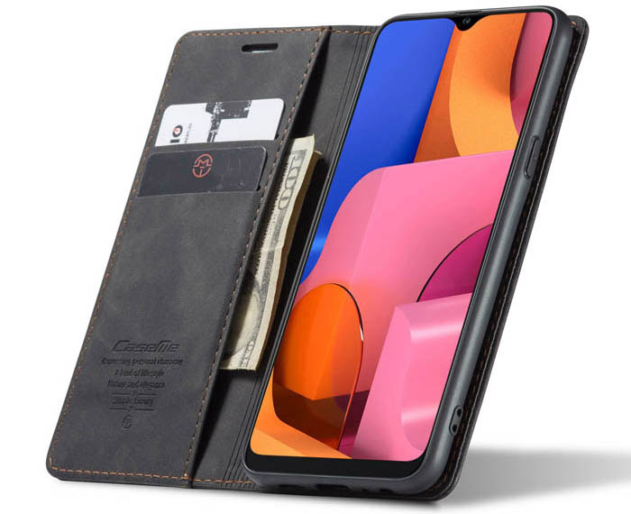 CaseMe Samsung Galaxy A20S Wallet Kickstand Magnetic Flip Leather Case