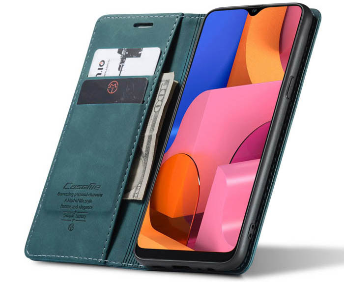 CaseMe Samsung Galaxy A20S Wallet Kickstand Magnetic Flip Leather Case