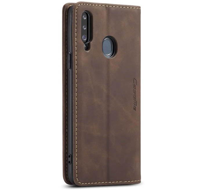 CaseMe Samsung Galaxy A20S Wallet Kickstand Magnetic Flip Leather Case